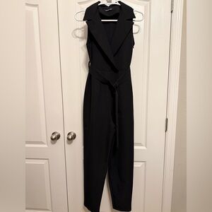Boohoo Elegant Black Sleeveless Jumpsuit - S